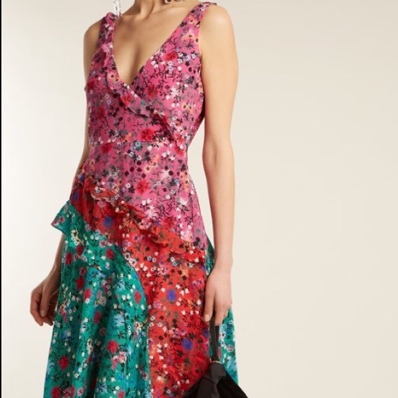 SALONI Agie Silk Midi Dress | Size 2 - Picture 1 of 3